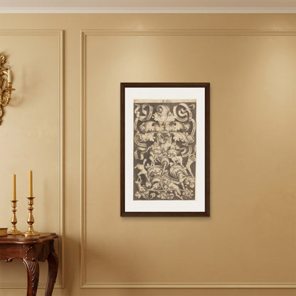 Orlonzo - FRAMED CANVAS DARK WOOD 60x90cm24x36 ROOM