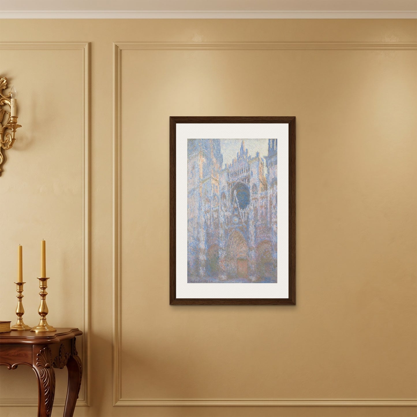 Orlonzo - FRAMED CANVAS DARK WOOD 60x90cm24x36 ROOM