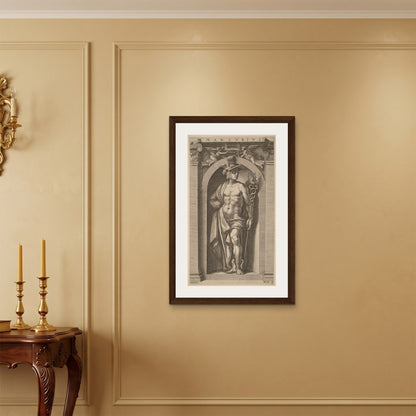 Orlonzo - FRAMED CANVAS DARK WOOD 60x90cm24x36 ROOM