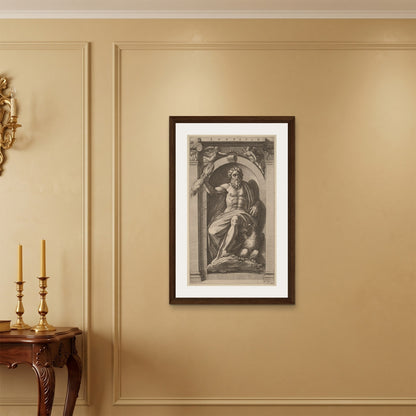 Orlonzo - FRAMED CANVAS DARK WOOD 60x90cm24x36 ROOM