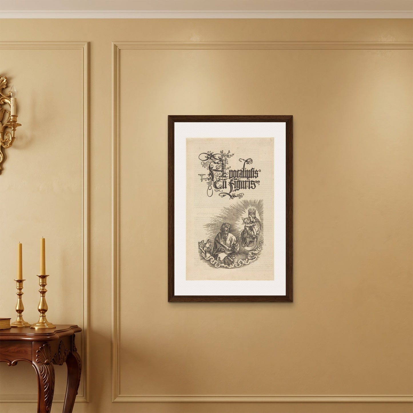 Orlonzo - FRAMED CANVAS DARK WOOD 60x90cm24x36 ROOM