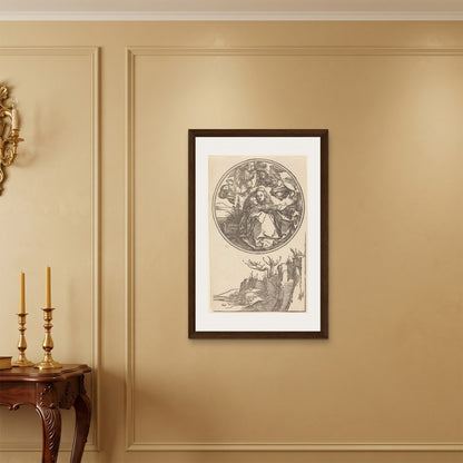 Orlonzo - FRAMED CANVAS DARK WOOD 60x90cm24x36 ROOM