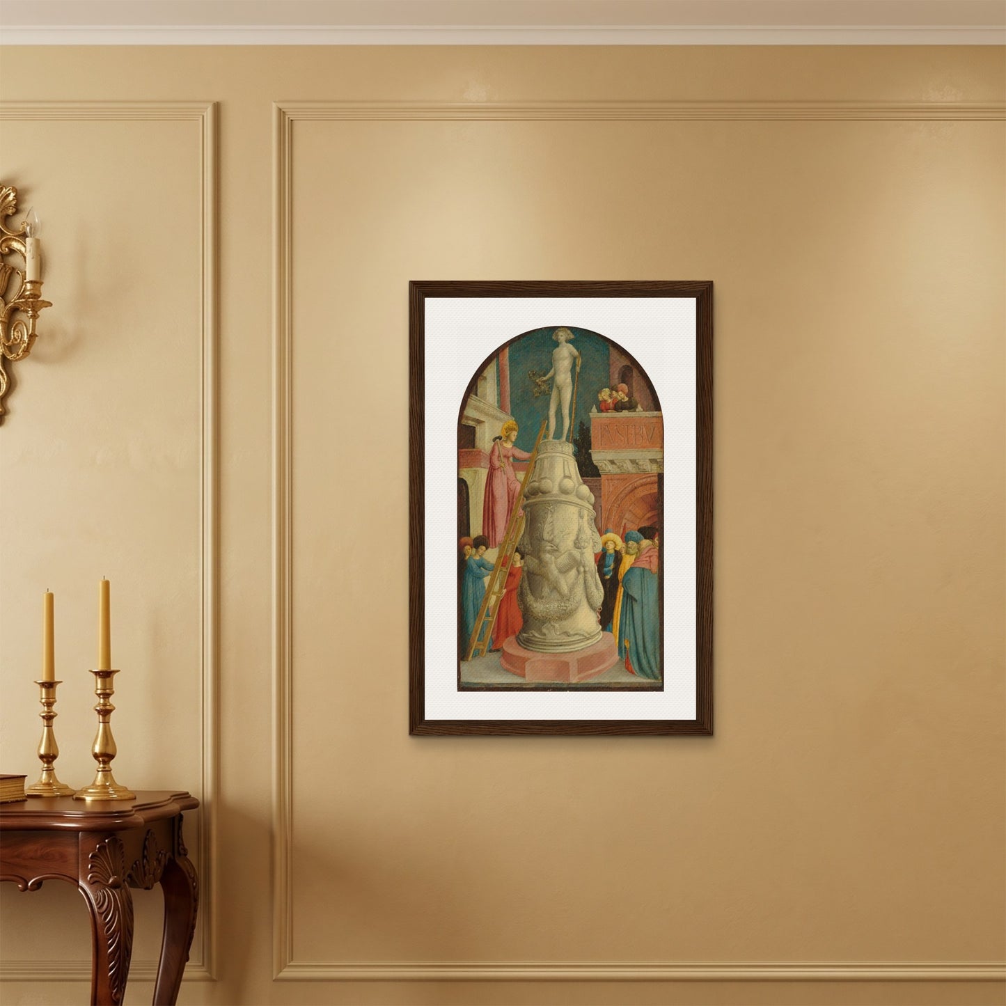 Orlonzo - FRAMED CANVAS DARK WOOD 60x90cm24x36 ROOM
