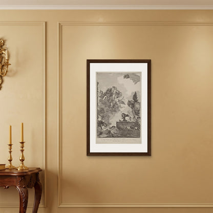 Orlonzo - FRAMED CANVAS DARK WOOD 60x90cm24x36 ROOM