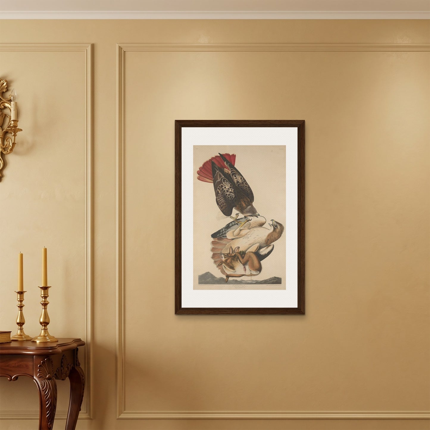 Orlonzo - FRAMED CANVAS DARK WOOD 60x90cm24x36 ROOM