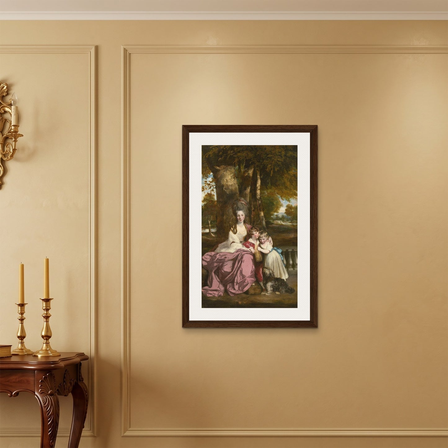 Orlonzo - FRAMED CANVAS DARK WOOD 60x90cm24x36 ROOM