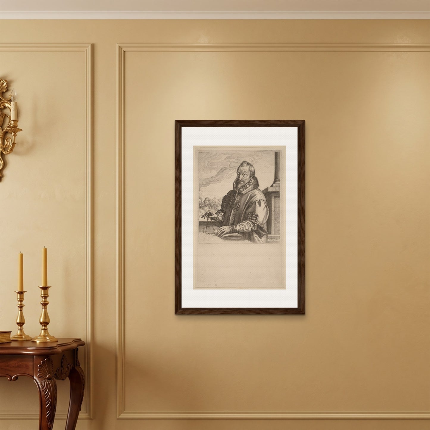 Orlonzo - FRAMED CANVAS DARK WOOD 60x90cm24x36 ROOM