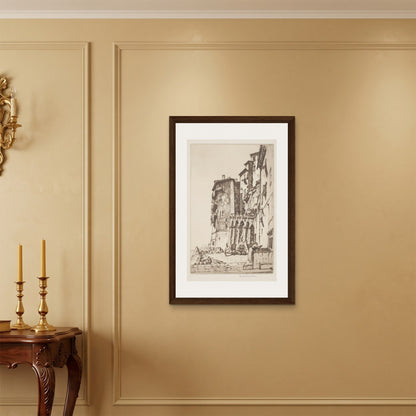 Orlonzo - FRAMED CANVAS DARK WOOD 60x90cm24x36 ROOM