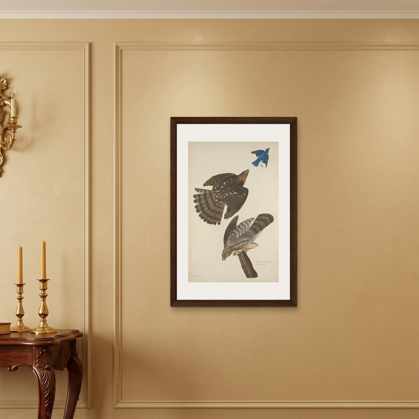 Orlonzo - FRAMED CANVAS DARK WOOD 60x90cm24x36 ROOM