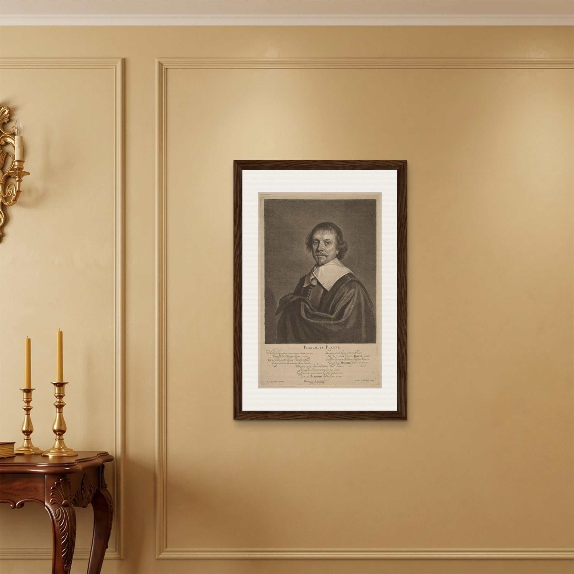 Orlonzo - FRAMED CANVAS DARK WOOD 60x90cm24x36 ROOM