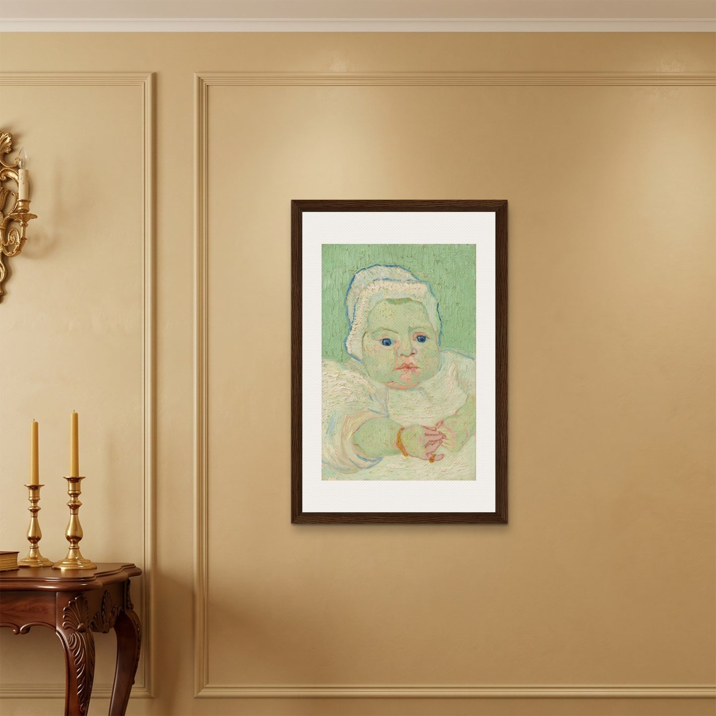 Orlonzo - FRAMED CANVAS DARK WOOD 60x90cm24x36 ROOM