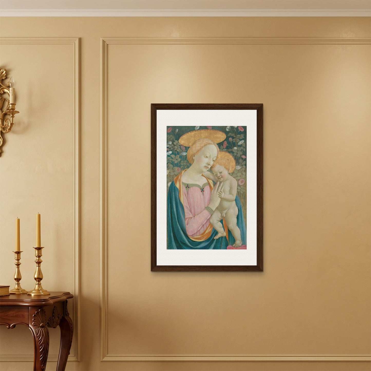 Orlonzo - FRAMED CANVAS DARK WOOD 60x90cm24x36 ROOM