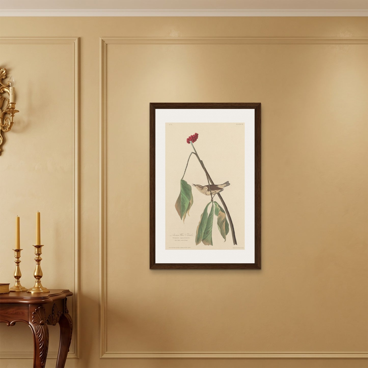 Orlonzo - FRAMED CANVAS DARK WOOD 60x90cm24x36 ROOM