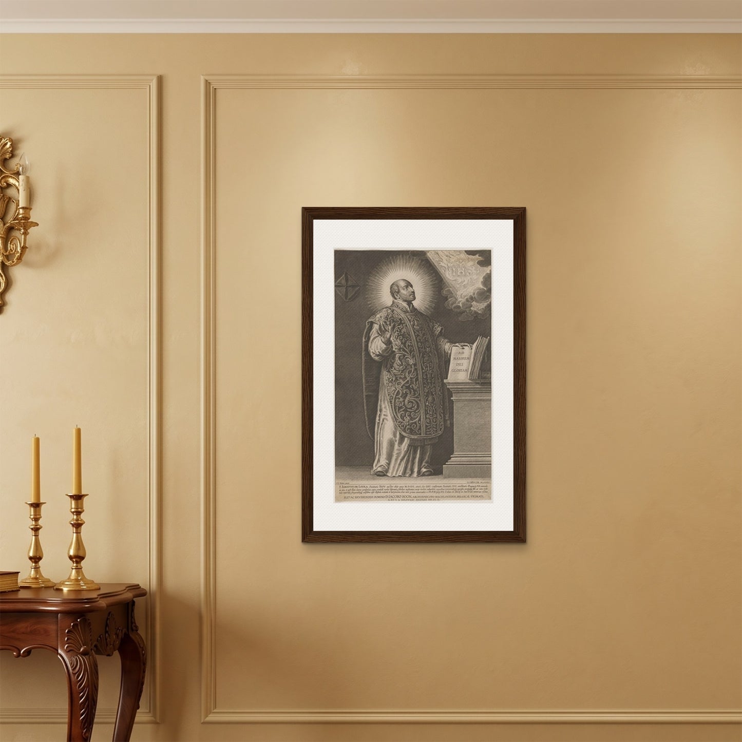 Orlonzo - FRAMED CANVAS DARK WOOD 60x90cm24x36 ROOM