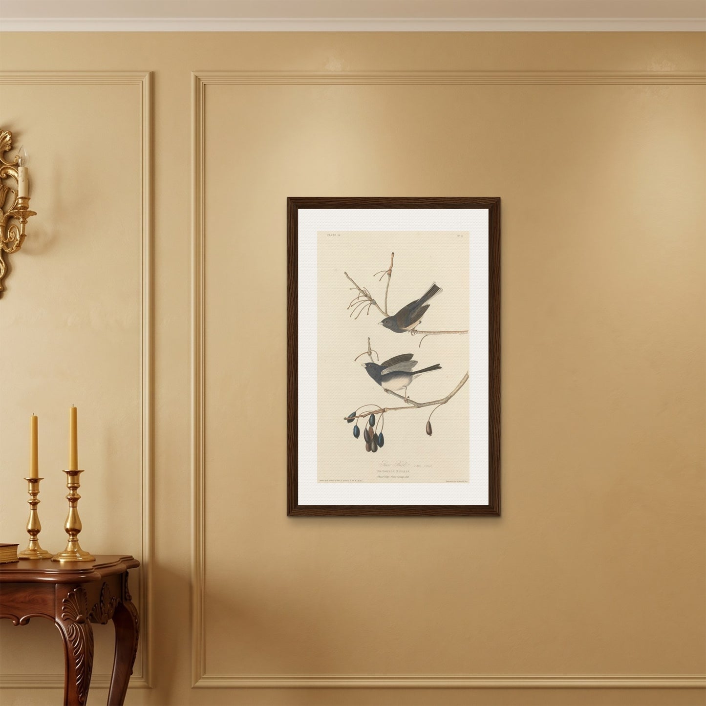 Orlonzo - FRAMED CANVAS DARK WOOD 60x90cm24x36 ROOM