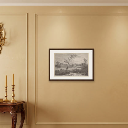 Orlonzo - FRAMED CANVAS DARK WOOD 7050cm2820 ROOM