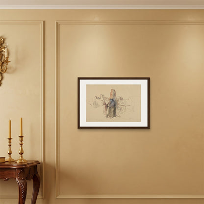 Orlonzo - FRAMED CANVAS DARK WOOD 7050cm2820 ROOM