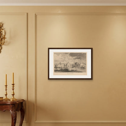 Orlonzo - FRAMED CANVAS DARK WOOD 7050cm2820 ROOM