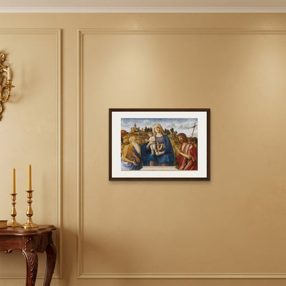 Orlonzo - FRAMED CANVAS DARK WOOD 7050cm2820 ROOM