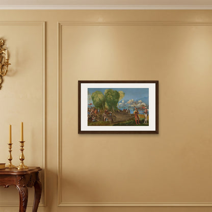 Orlonzo - FRAMED CANVAS DARK WOOD 7550cm3020 ROOM