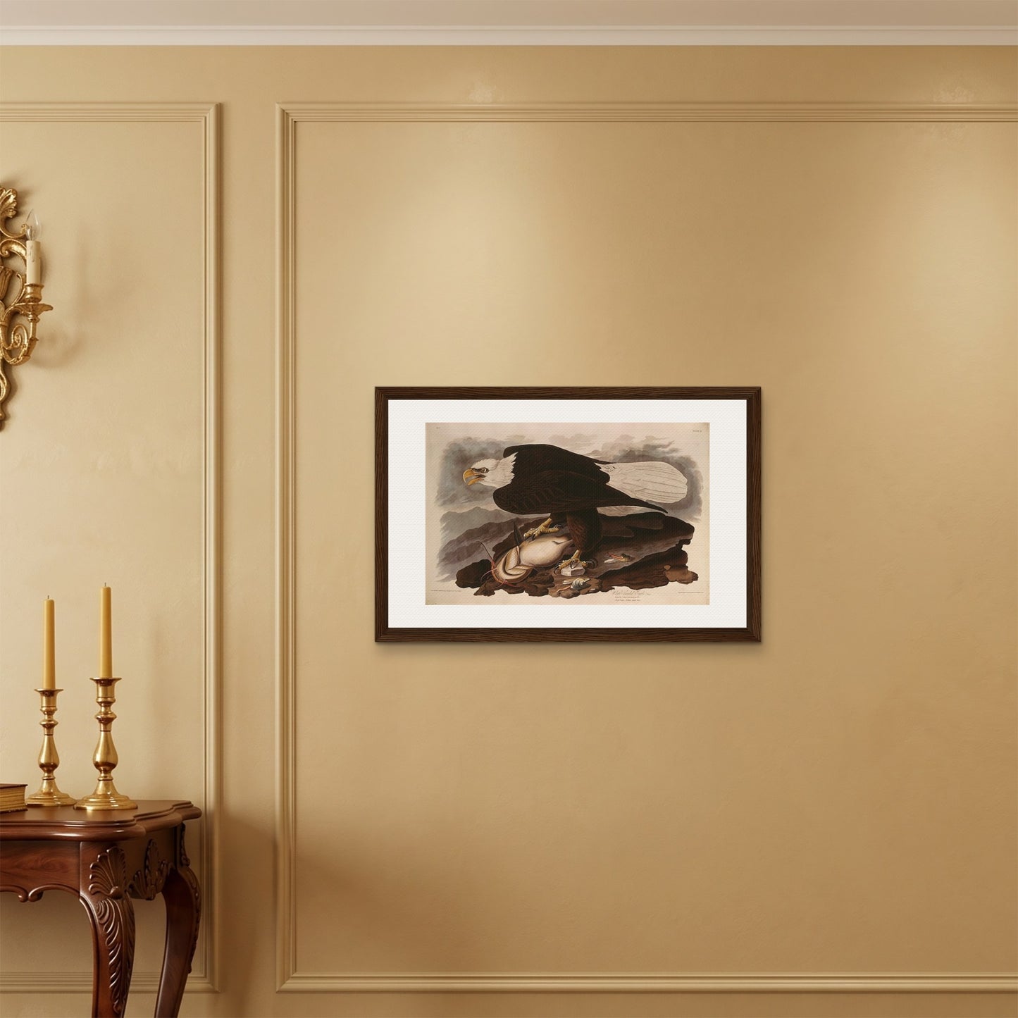 Orlonzo - FRAMED CANVAS DARK WOOD 7550cm3020 ROOM