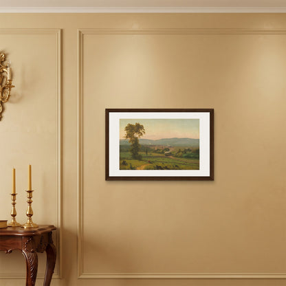 Orlonzo - FRAMED CANVAS DARK WOOD 7550cm3020 ROOM