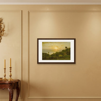Orlonzo - FRAMED CANVAS DARK WOOD 7550cm3020 ROOM