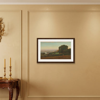 Orlonzo - FRAMED CANVAS DARK WOOD 7550cm3020 ROOM
