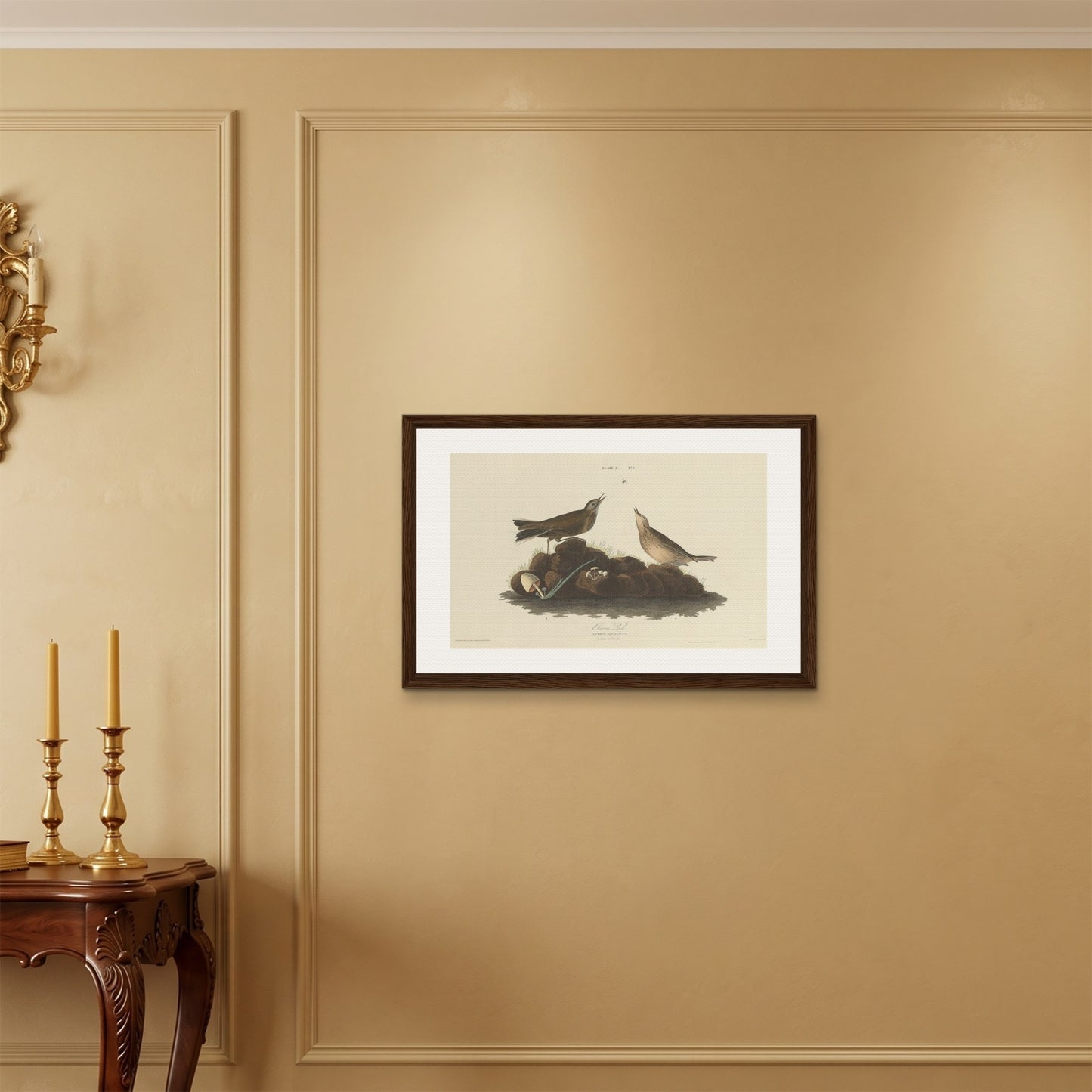 Orlonzo - FRAMED CANVAS DARK WOOD 7550cm3020 ROOM
