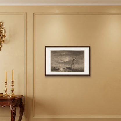 Orlonzo - FRAMED CANVAS DARK WOOD 7550cm3020 ROOM