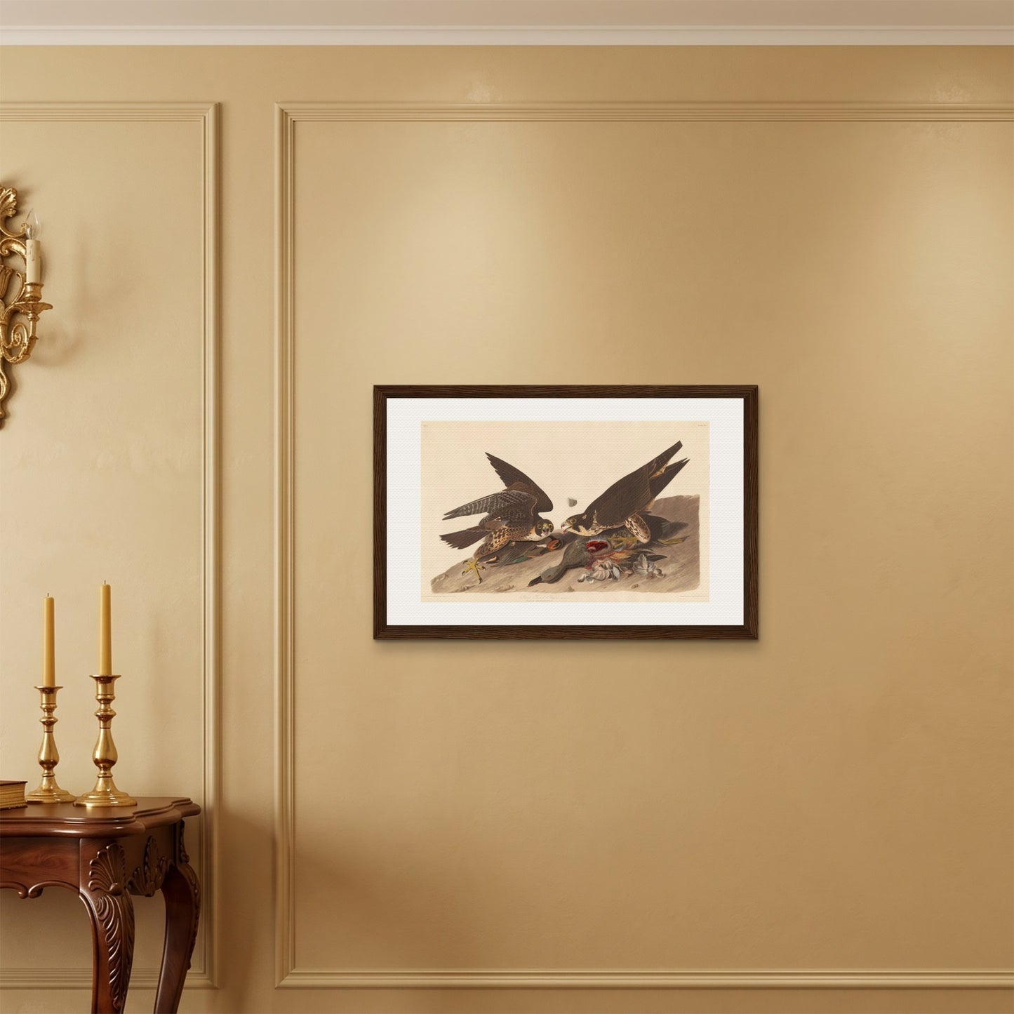 Orlonzo - FRAMED CANVAS DARK WOOD 7550cm3020 ROOM