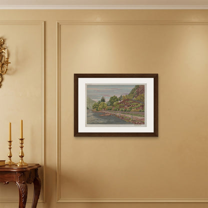 Orlonzo - FRAMED CANVAS DARK WOOD 8060cm3224 ROOM