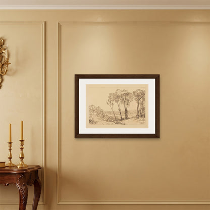Orlonzo - FRAMED CANVAS DARK WOOD 8060cm3224 ROOM