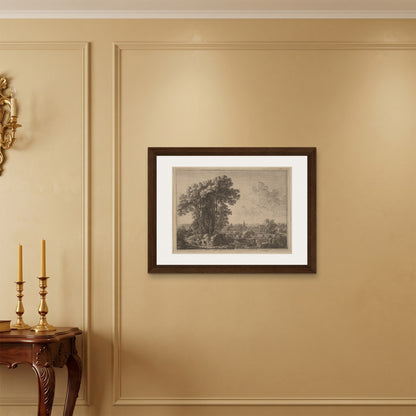 Orlonzo - FRAMED CANVAS DARK WOOD 8060cm3224 ROOM
