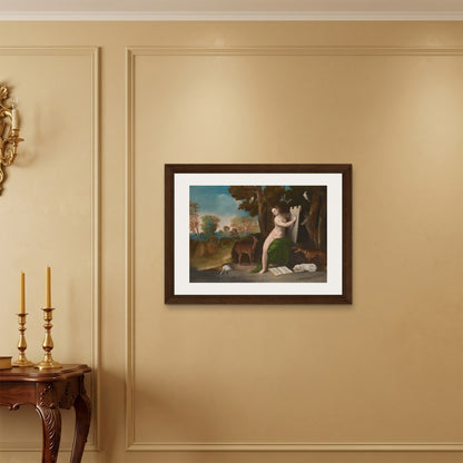 Orlonzo - FRAMED CANVAS DARK WOOD 8060cm3224 ROOM