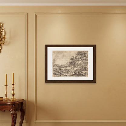 Orlonzo - FRAMED CANVAS DARK WOOD 8060cm3224 ROOM