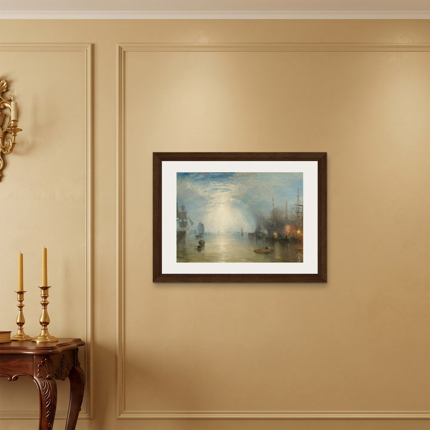 Orlonzo - FRAMED CANVAS DARK WOOD 8060cm3224 ROOM