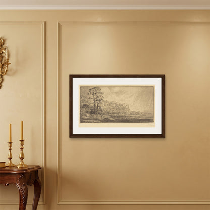 Orlonzo - FRAMED CANVAS DARK WOOD 9060cm3624 ROOM