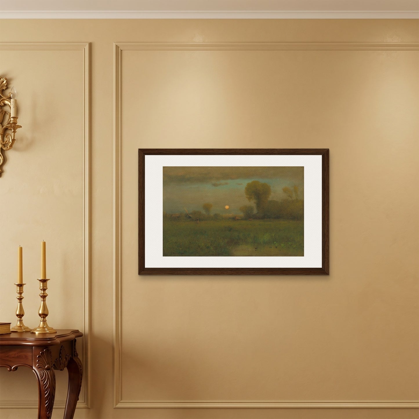 Orlonzo - FRAMED CANVAS DARK WOOD 9060cm3624 ROOM