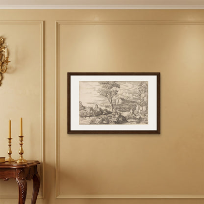 Orlonzo - FRAMED CANVAS DARK WOOD 9060cm3624 ROOM