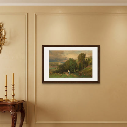 Orlonzo - FRAMED CANVAS DARK WOOD 9060cm3624 ROOM