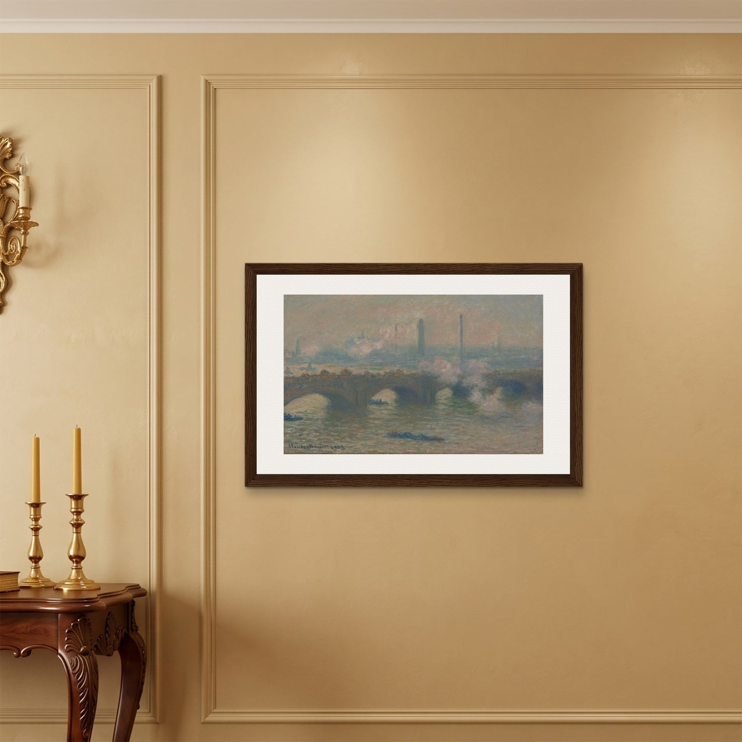 Orlonzo - FRAMED CANVAS DARK WOOD 9060cm3624 ROOM