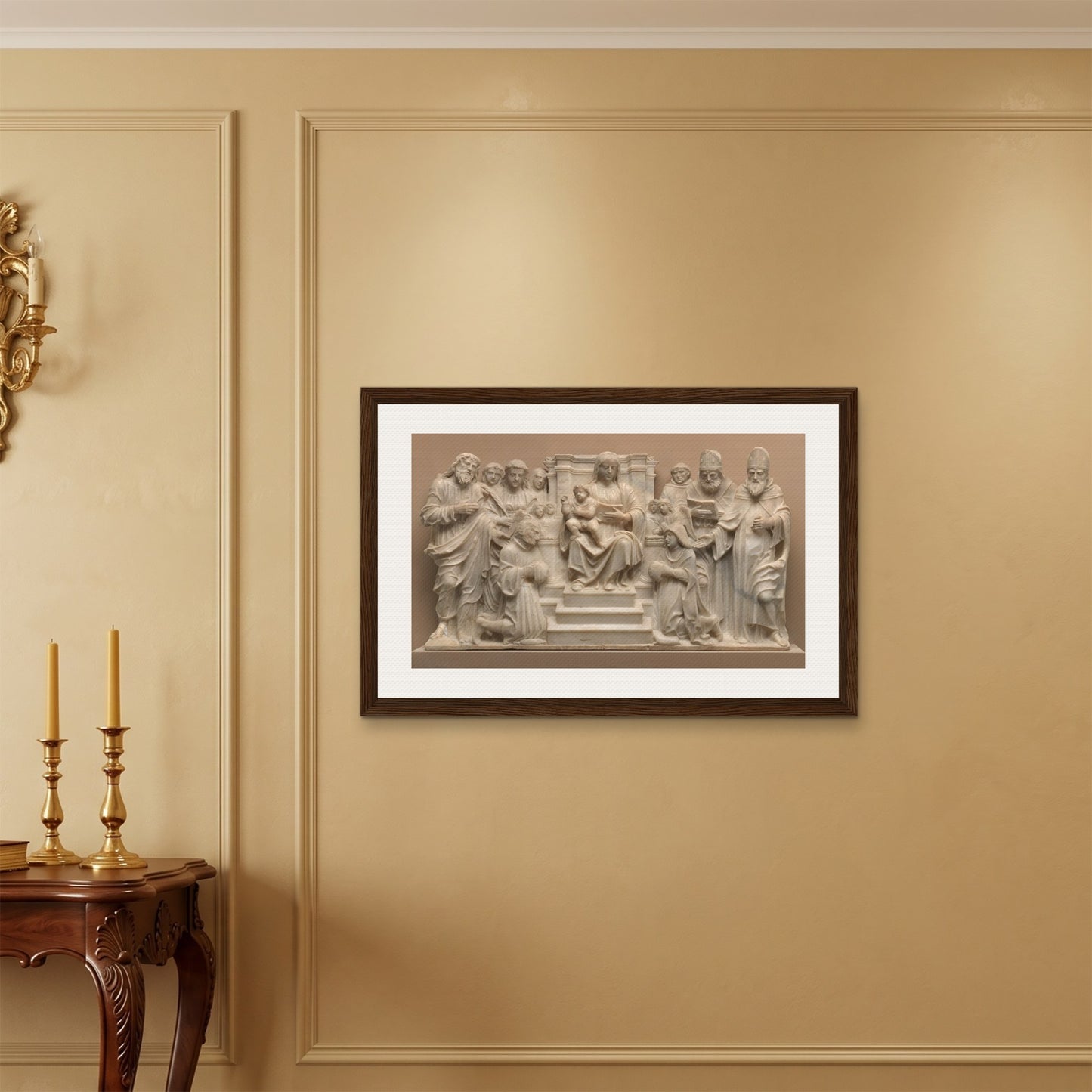 Orlonzo - FRAMED CANVAS DARK WOOD 9060cm3624 ROOM