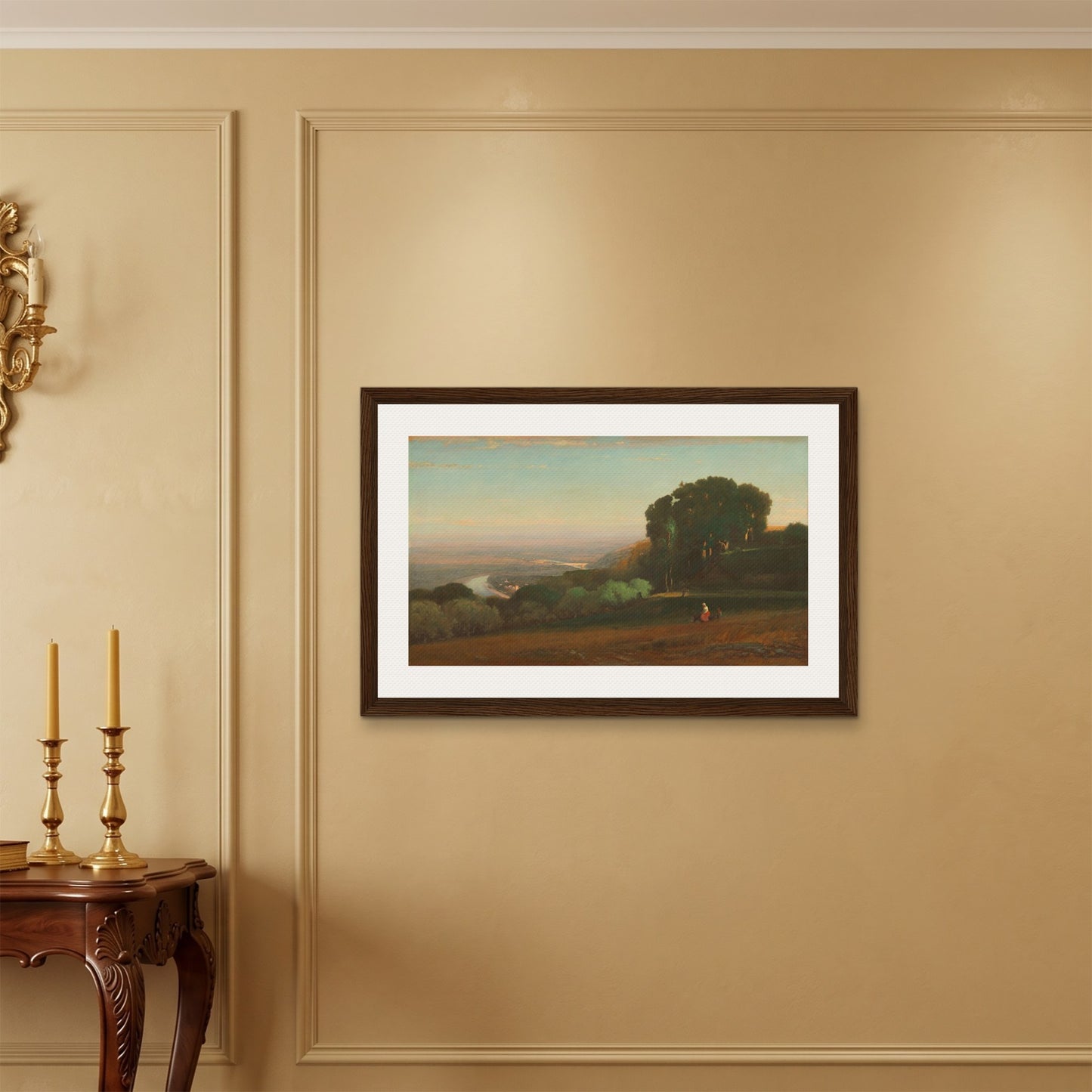Orlonzo - FRAMED CANVAS DARK WOOD 9060cm3624 ROOM