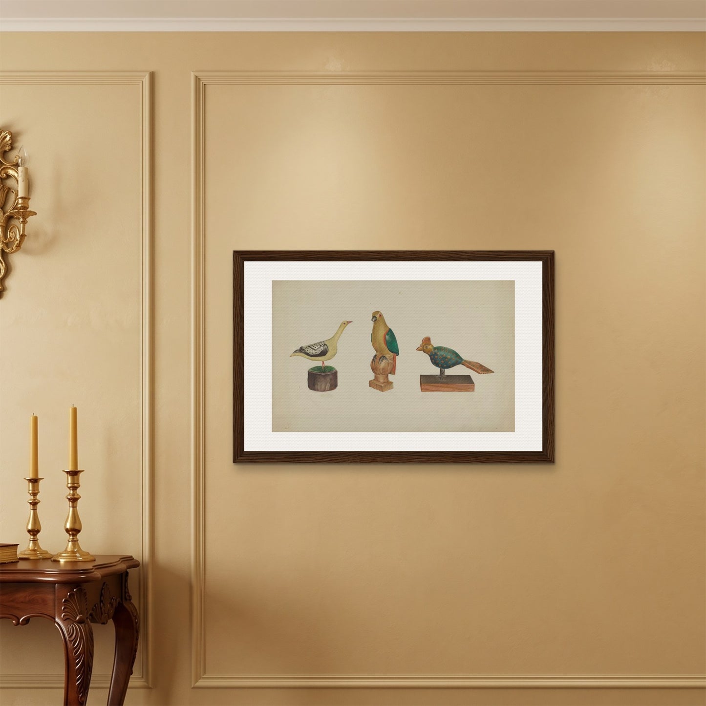 Orlonzo - FRAMED CANVAS DARK WOOD 9060cm3624 ROOM