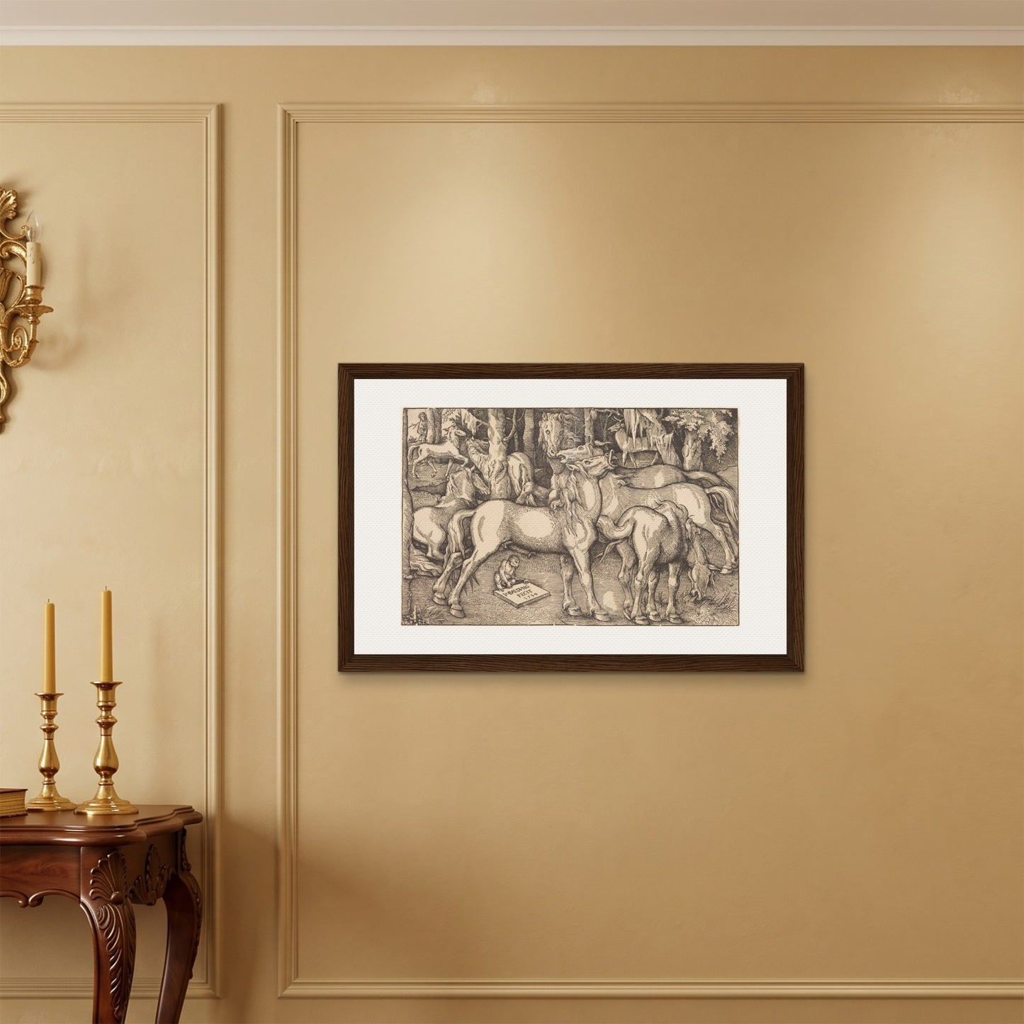 Orlonzo - FRAMED CANVAS DARK WOOD 9060cm3624 ROOM