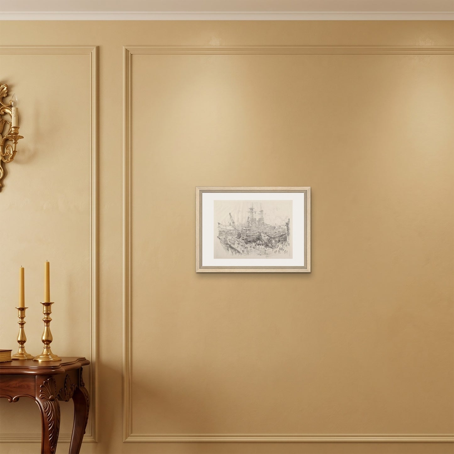 Orlonzo - FRAMED CANVAS WOOD 5040cm2016 ROOM