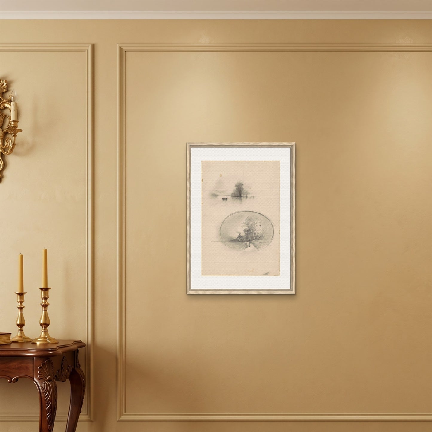 Orlonzo - FRAMED CANVAS WOOD 50x70cm20x28 ROOM