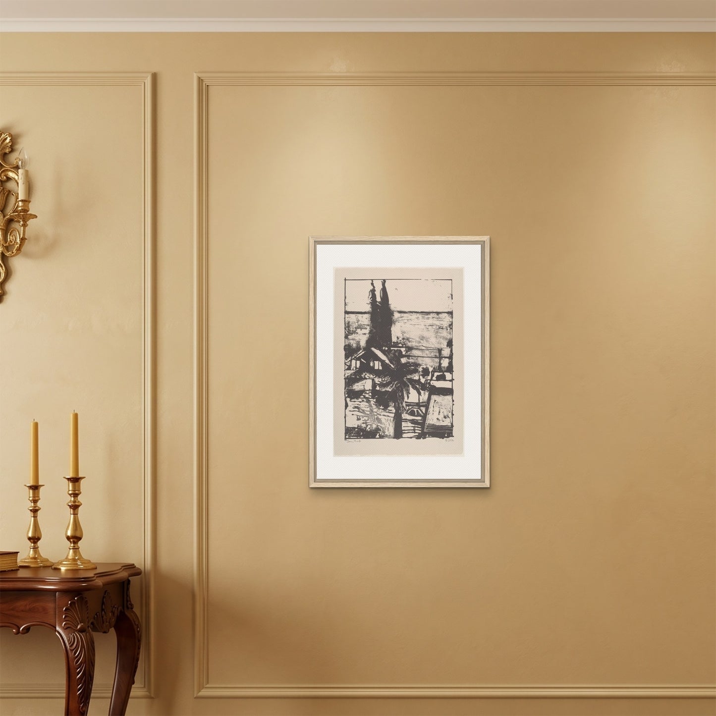 Orlonzo - FRAMED CANVAS WOOD 50x70cm20x28 ROOM