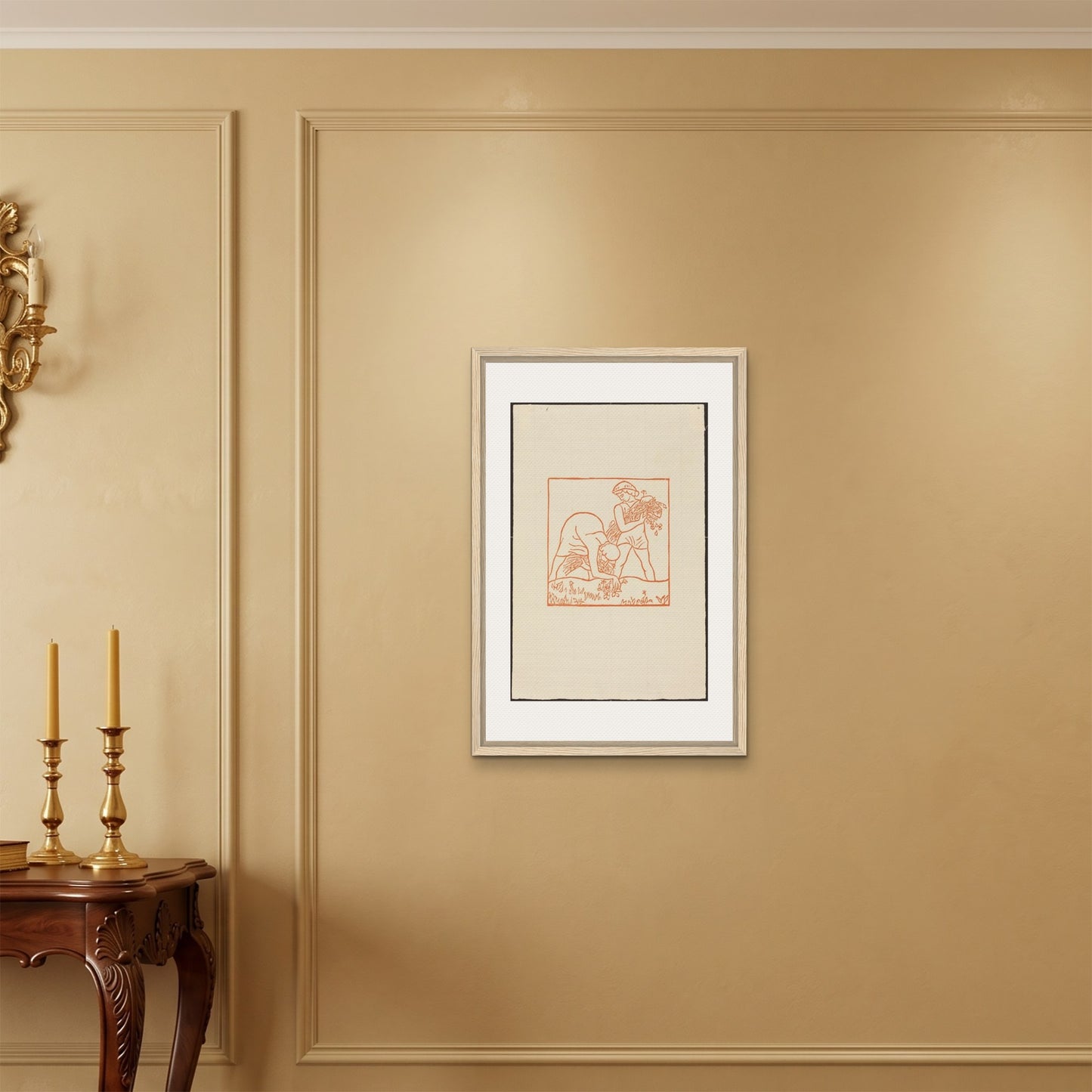 Orlonzo - FRAMED CANVAS WOOD 50x75cm20x30 ROOM